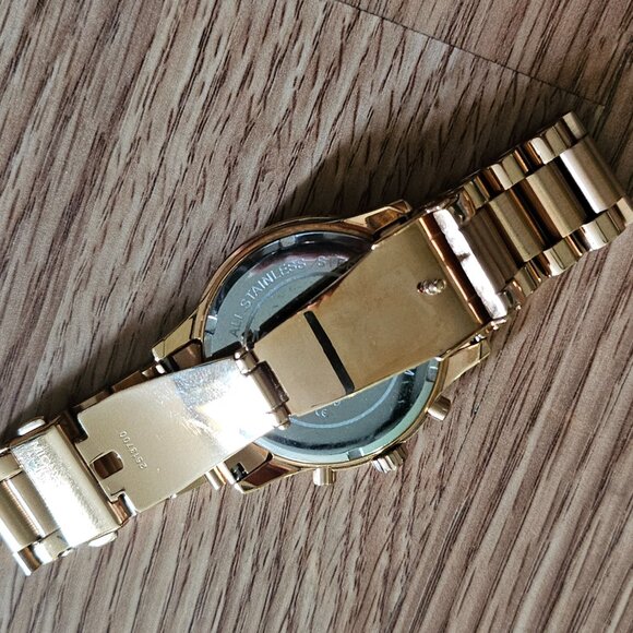 Michael Kors Girls Wristwatch Cooper Chronograph Rose Gold-Tone Date Calendar - Picture 13 of 15